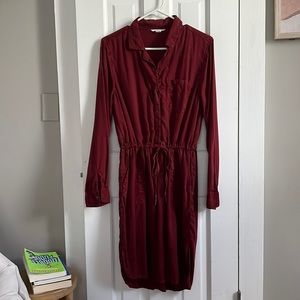 Red/burgundy soft dress from Nordstrom. The brand is Caslon size small.